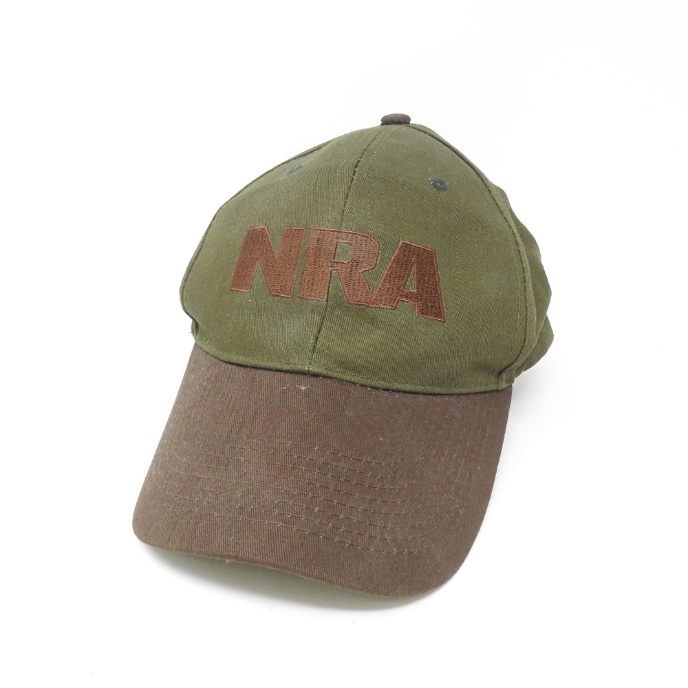 NRA Brown Green Snapback Hat Cap NWOT